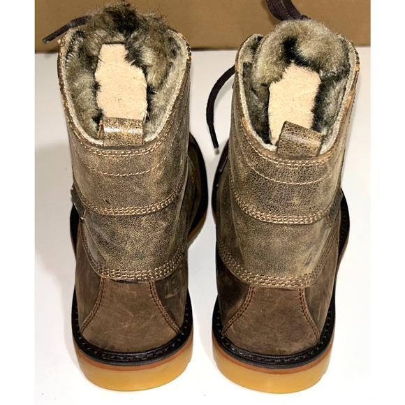 Wolverine Felix Duck Boot Faux Fur lined Dark Brown Size 7.5M New main image 11